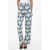 Kenzo Paris Floral Patterned Wide Leg Jeans 25Cm Blue