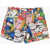 ERL Printed Denim Shorts Multicolor