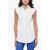 SPORTMAX Sleeveless Goloso Shirt With Raw-Cut Details White