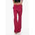 Givenchy High Waisted Flare Fit Wool Pants Pink