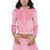 Balenciaga Chenille Zipped Hoodie With Rhinestoned Logo Pink