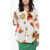 Alexander McQueen Floral Print Silk Long Sleeved Shirt White