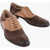 CORNELIANI Suede And Leather Ofxord Shoes Brown