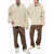 ERL Crochet Unisex Sweater With Hood Beige