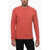 Roberto Collina Crew Neck Cotton Blend Brushed Sweater Red