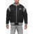 Vivienne Westwood Stripped Cyclist Bomber Jacket With Ribbed Inserts Black