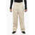 Armani Straight-Leg Pants With Contrasting Stripes White