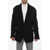 Dolce & Gabbana Brushed Cotton Blazer With Raw-Cut Edges Black