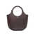 COURRÈGES Courrèges Medium Holy Leather Tote Bag BARK