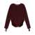 ANDREADAMO Andrea Adamo Top Bordeaux Red