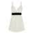 Dolce & Gabbana White Layered Mini Dress In Wool Blend Woman WHITE