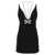 AREA 'Crystal Butterfly Mini' dress Black