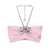 AREA 'Crystal Butterfly Knit Bandeau' top Pink