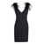 Pinko Pinko Pica Feather Dress Black