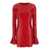 ROTATE Birger Christensen Sequins Ls Mini Dress RED