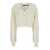 ROTATE Birger Christensen Lace Collar Knit Cardigan WHITE