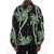 AMIRI Twisted Palms Tapestry Overshirt Black