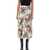 JUNYA WATANABE Junya Watanabe Floral Pleated Midi Skirt OFF WHTE/PINK