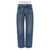 Alexander Wang Alexander Wang 'Slit Hem Prestyle Hotfix Mesh Undie' Jeans BLUE