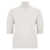 D.EXTERIOR D.Exterior Wool Short-Sleeve Sweater WHITE