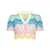 Casablanca Casablanca Wave Crop Top MULTICOLOUR