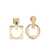 JACQUEMUS Jacquemus Les Pendantes Rond Carré Earrings GREY