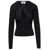 COPERNI Black Long-Sleeve Top With Twisted Cut-Out Detail In Viscose Woman Black