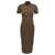 Fendi Fendi 'Ff' Midi Dress BROWN