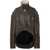 JW Anderson JW Anderson High-Neck Curved Leather Jacket Brown