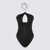 OSEREE Oséree Black Lumiere Ring Maillot One Piece Swimwear 