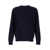 PLAIN Blue Crewneck Long Sleeve Sweater In Cashmere Man BLUE