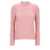 Ganni Logo embroidery sweater Pink