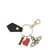 Vivienne Westwood "I Love Orb" Keychain BLACK