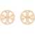 Tory Burch "Miller" Stud Earrings PINK