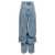 Y/PROJECT Y/Project 'Evergreen Draped Cuff' Jeans BLUE