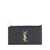 Saint Laurent Saint Laurent Cassandre Leather Cardholder Black