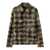 Palm Angels Palm Angels Checked Shirt With Print GREY