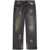 Palm Angels Palm Angels Wide Jeans With Application Black