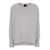 PLAIN Grey Oversized Crewneck Sweater In Cashmere Woman GREY