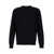 PLAIN Black Crewneck Long Sleeve Sweater In Cashmere Man Black