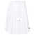 Miu Miu Miu Miu Pleated Poplin Midi Skirt White