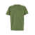 Off-White Green T-Shirt With Windy Arrow Motif And Logo Print In Cotton Man GREEN