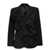 Comme des Garçons Floral decoration blazer Black