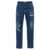 Dolce & Gabbana Logo embroidery jeans Blue