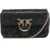 Pinko Shoulder bag with rhinestones 'Pocket love bag' Black