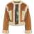 STAND STUDIO Faux shearling jacket 'Coco' Brown