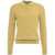 Paolo Pecora Pullover with polo collar in virgin wool Yellow