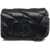 Liu Jo Shiny matelasse shoulder bag Black