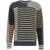 Roberto Collina Striped knit sweater Blue