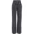 NORMA KAMALI Wide leg shiny trouser Grey